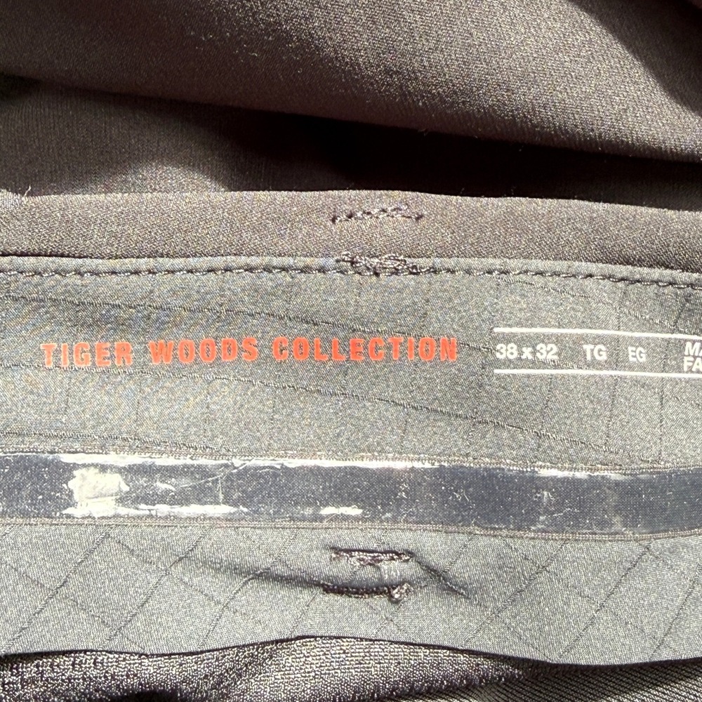 Nike TW Tiger Woods Golf Pants Mens 38x32 Black Stretch Athletic Trousers - Picture 5 of 14